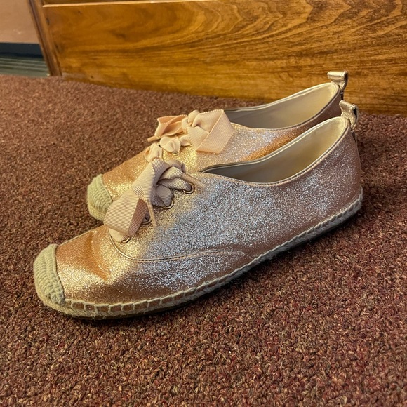 Gold and blue coach sneakers sz 6 - Picture 2 of 13